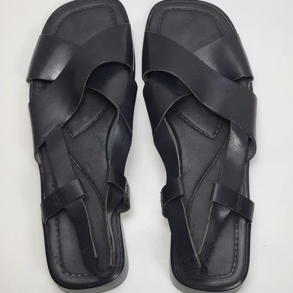 Sleek Black Women's Sandals - Picture 3 of 5